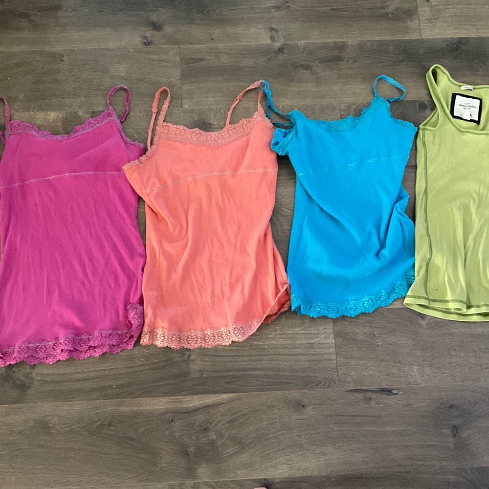 4 Tank tops size 16 justice ambercrombie